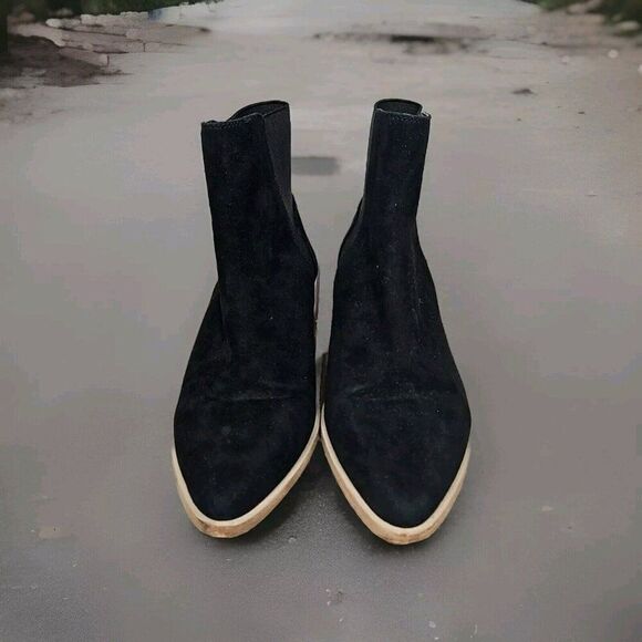 Vaneli Mariel Black Suede Ankle Boots  Women's Size 8.5 - Picture 3 of 8